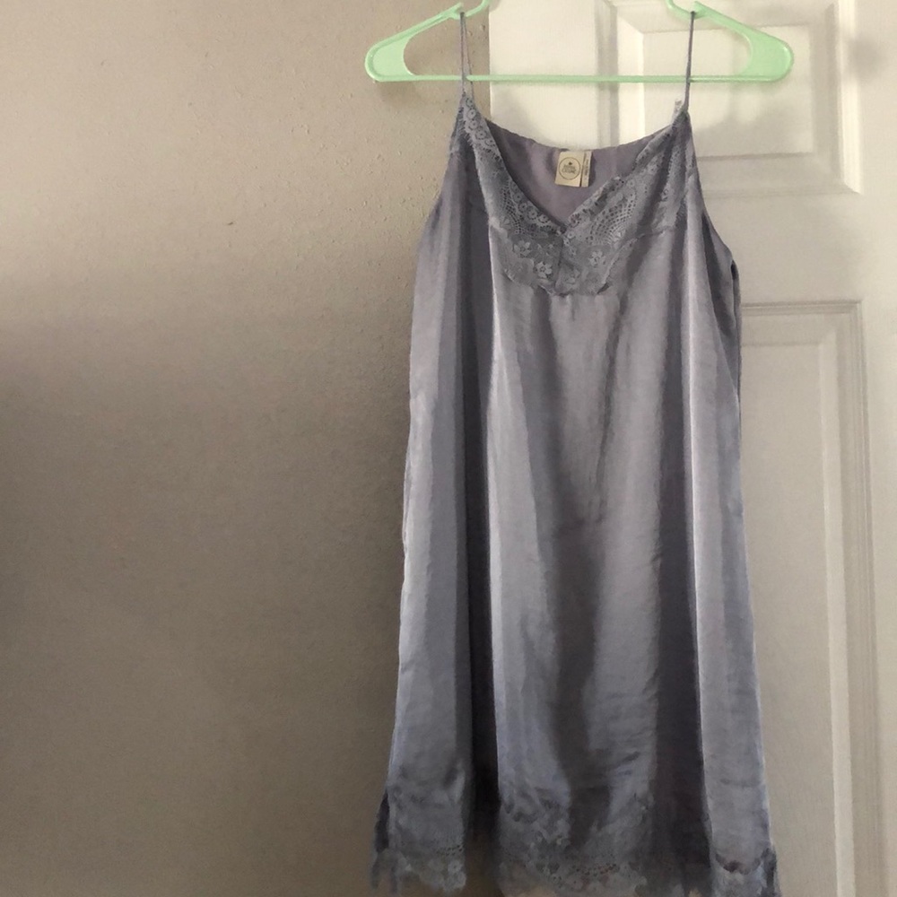 Silk/lace cami dress